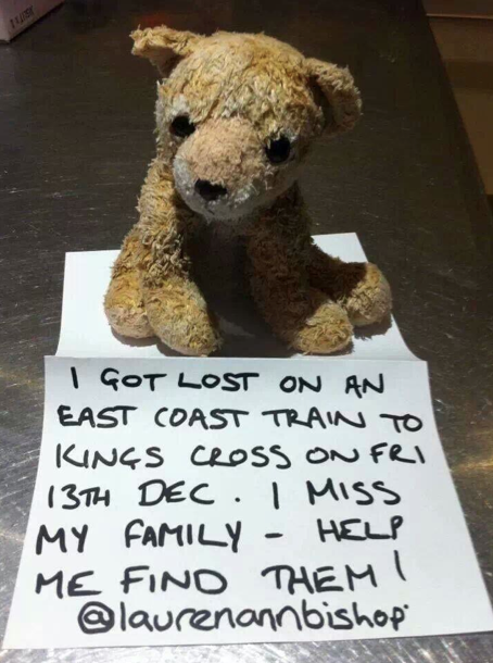 lost stuffed animal