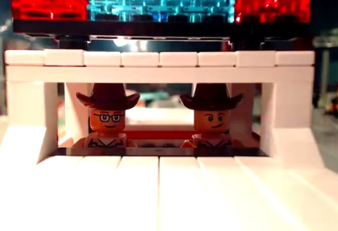 Someone Made A LEGO Version Of The Blues Brothers Mall Chase Scene. It Is Glorious