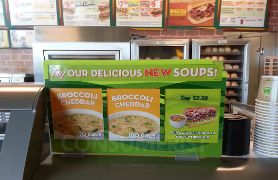 At Subway, You Can Have Any Soup As Long As It’s Broccoli Cheddar