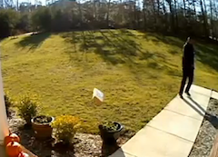 Check Out The Arm On The FedEx Guy Tossing A Package 20 Feet Onto A Customer’s Porch