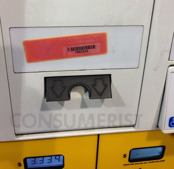 Shell Still Trying To Figure Out That Anti-Skimmer Sticker Thing
