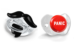 Recall Of 200K Pacifiers: While A Baby With A Mustache Is Cute, It’s Not Worth Choking Over