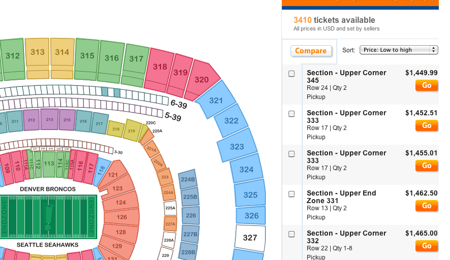 the cheapest ticket for super bowl