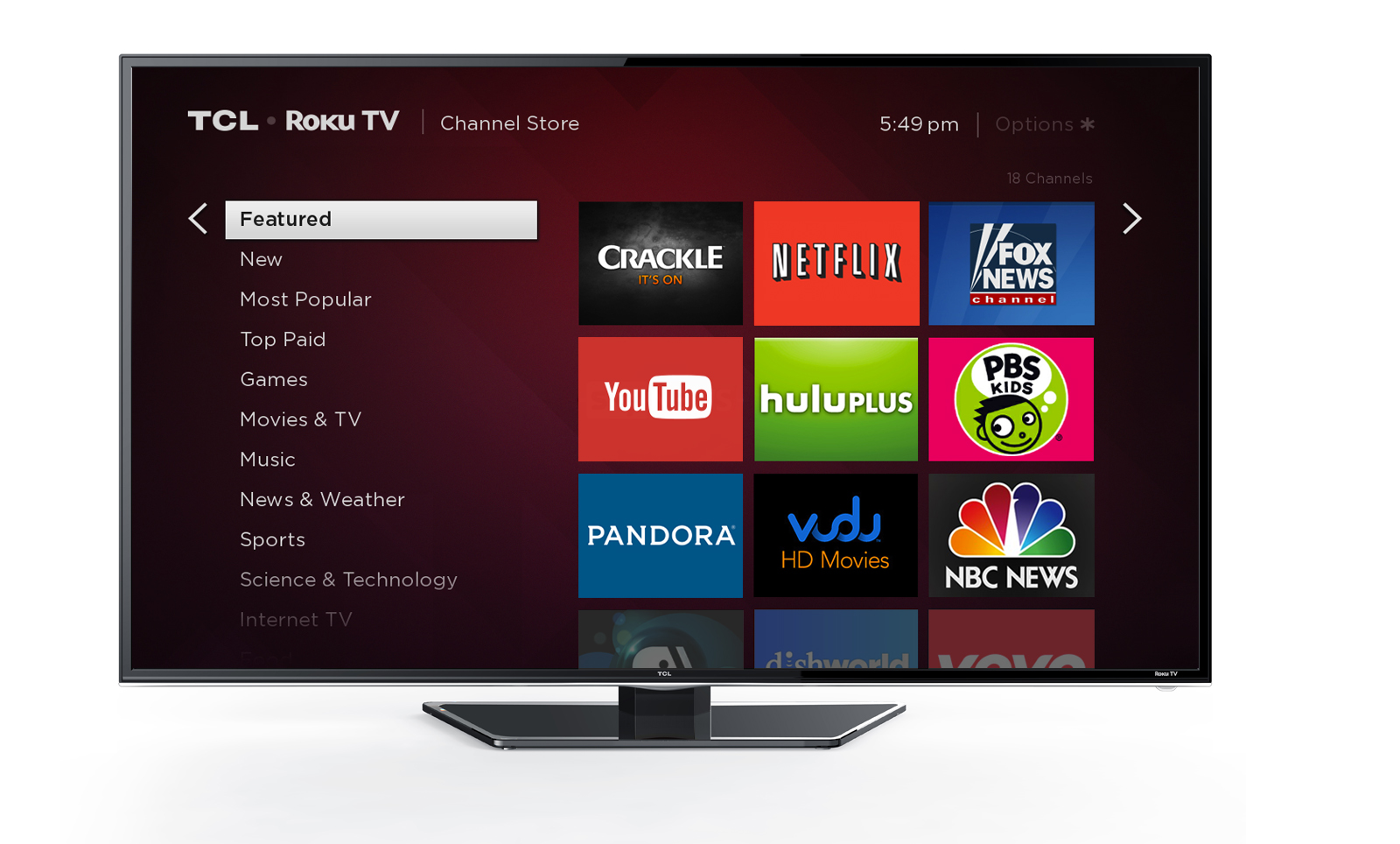 TCL CHANNEL, TV App, Roku Channel Store