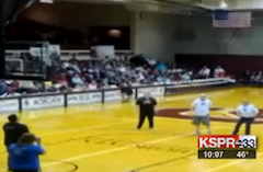Blind Man Sinks 3-Point Shot At College Game, Wins McDonald’s Value Meals For A Year