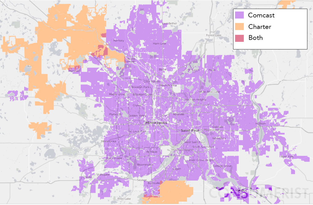 Cable competition in Minneapolis-St. Paul through June 2013. Click to enlarge.