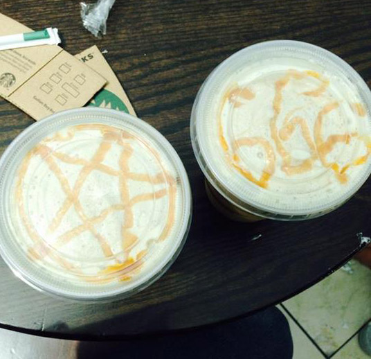 Starbucks Customer Claims Barista Gave Her Satanic Latte Art