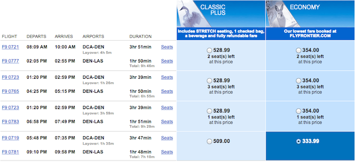 frontier airlines baggage policy