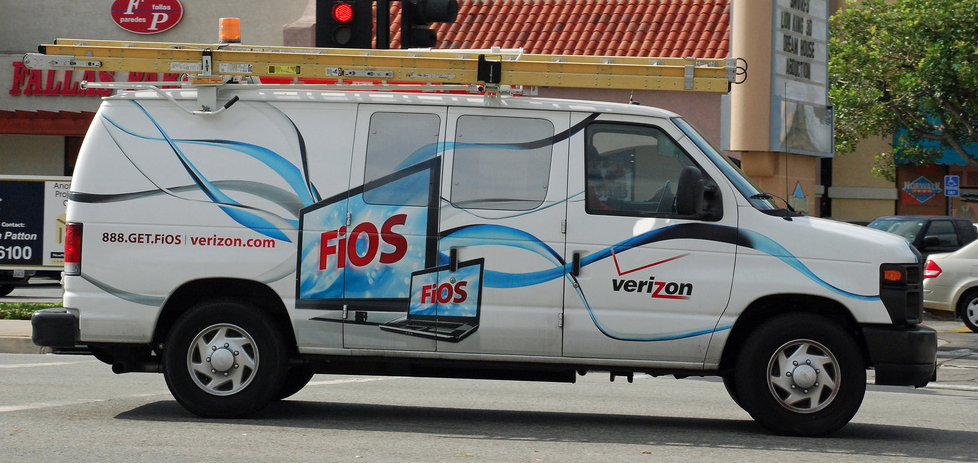 Fewer New Jersey residents will be seeing vans like this, as the state has let Verizon off the hook for its obligation to provide access to high-speed Internet for all. (photo: SoCal Metro)
