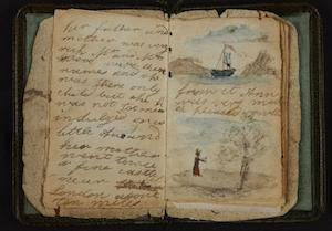 Charlotte Bronte's earliest known writing. (British Library)