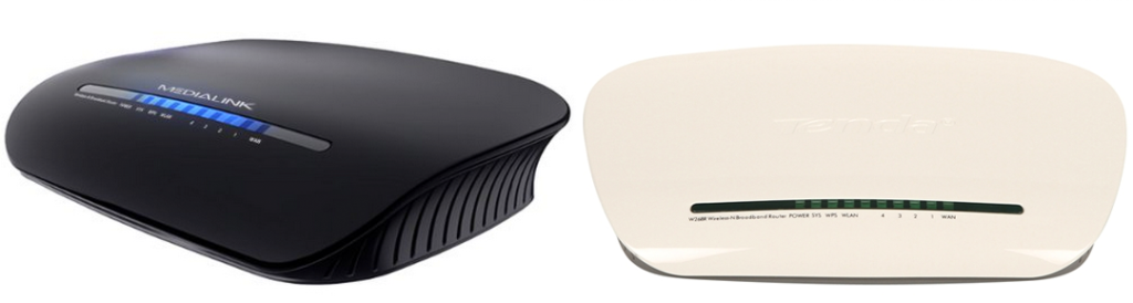 In his original review, T. mentioned that the Medialink router (left) may have identical guts to the less-expensive Tenda router on the right. Medialink has not responded to our request for clarification on whether or not these products are related.