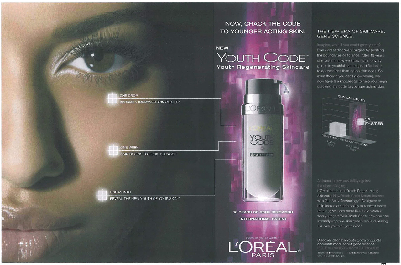 Surprise! L’Oréal’s “Gene Boosting” Products Don’t Really Boost Your Genes Or Make You Younger
