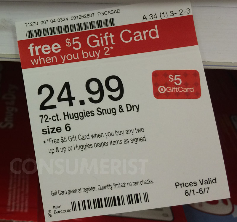 Spend 5 Extra To Get 5 Gift Card At Target Consumerist