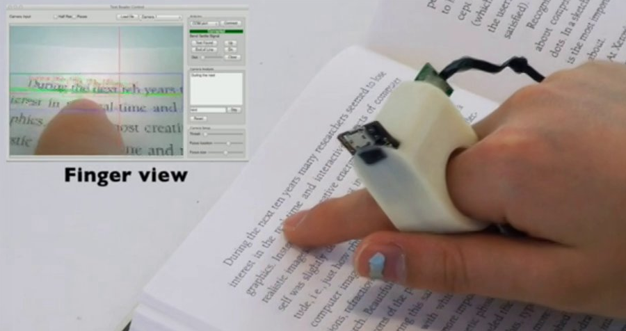 This Ring Could Allow The Blind To Read Printed Text Instantly