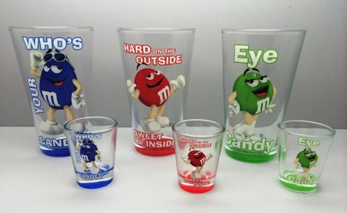 M&M’s Pint And Shot Glasses Recalled Because Lead & Cadmium Aren’t Tasty