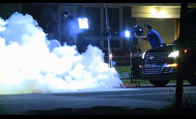 An Al Jazeera TV crew being tear-gassed by authorities in Ferguson (via BoingBoing)