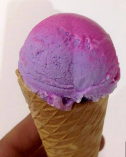 Color-changing ice cream, Xameleon. 