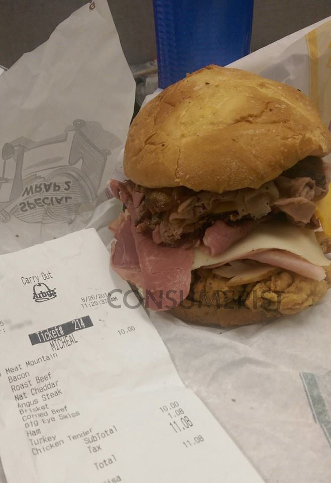 Unofficial Calorie Count For Arby’s Meat Mountain: There Are Worse Things You Could Eat