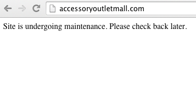 Sketchy Online Retailer With $250 Fee For Complainers Is “Down For Maintenance”