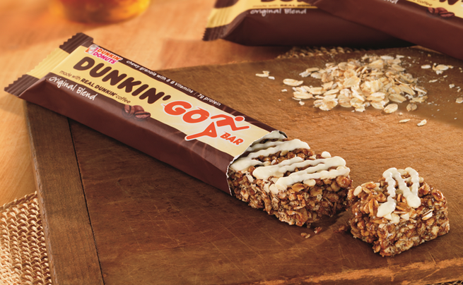 Dunkin' Donuts decided consumers weren't getting enough coffee in their coffee, so they're now offering coffee-flavored granola bars. 