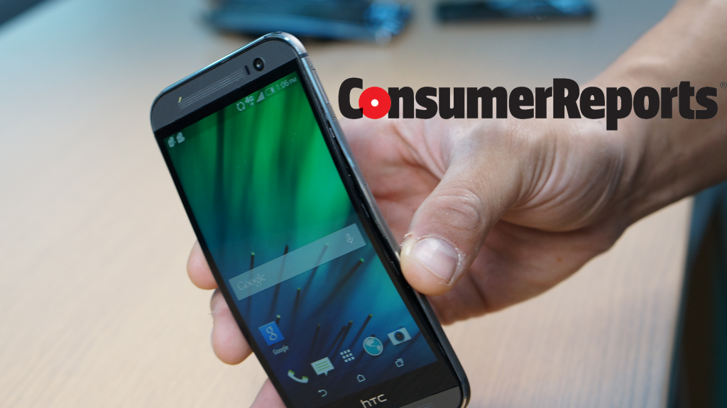 The HTC One M8 also began to bend after 70 pounds of force were applied.