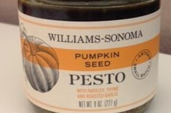 The Pumpkin Seed Pesto sold at Williams-Sonoma has been recalled for possible botulism contamination. Don't worry other pumpkin products aren't affected.