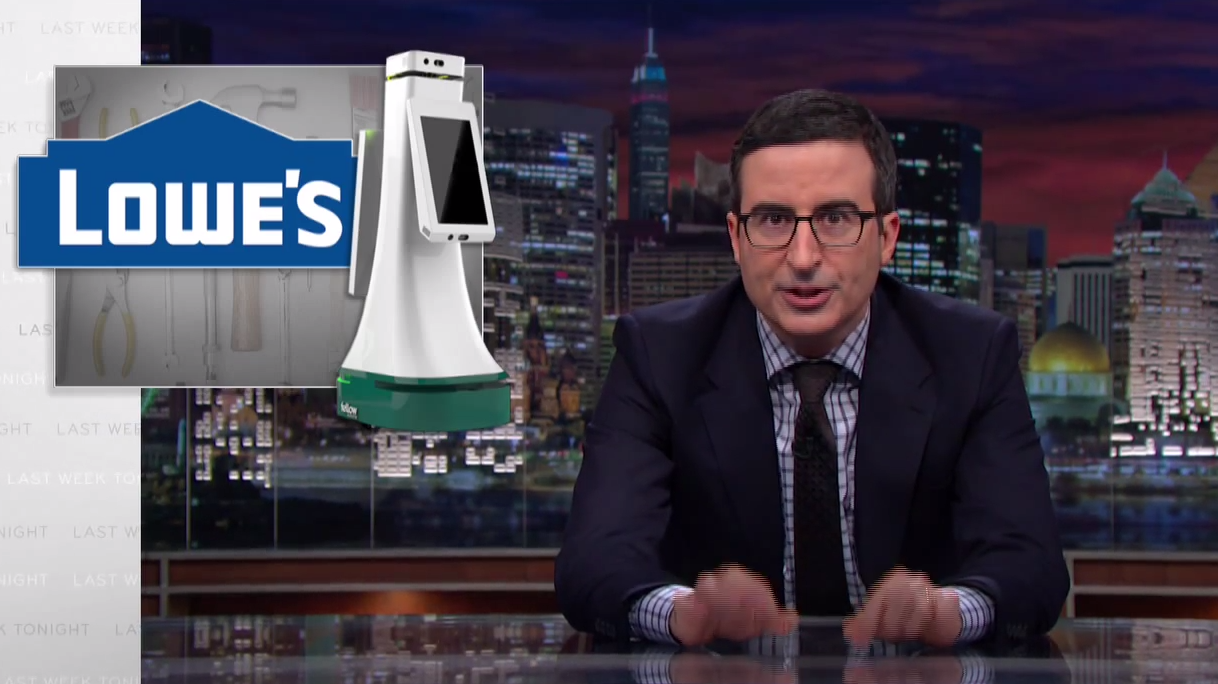 John Oliver: Lowe’s Robot Won’t Keep Couples From Killing Each Other At Hardware Store