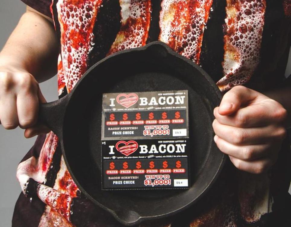 New Hampshire Lottery Offering Bacon-Scented Scratch-Off Tickets