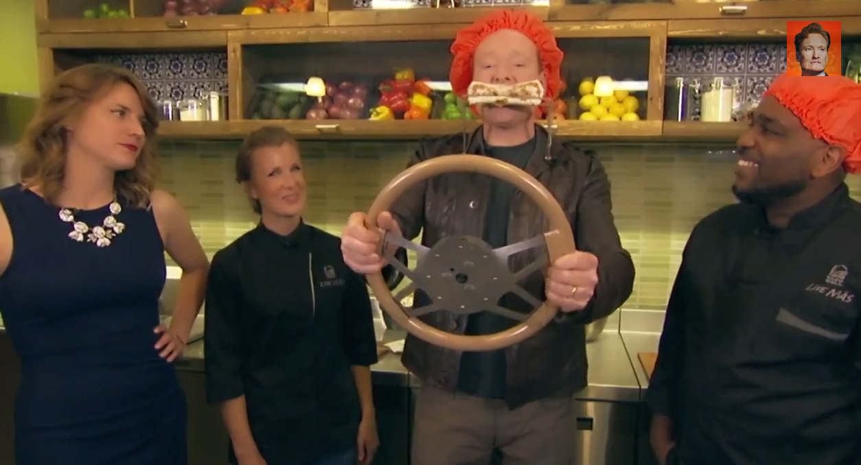 Conan O’Brien Visits Taco Bell Test Kitchen, Creates The Irish “O’Taco”