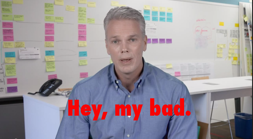 Intuit CEO Brad Smith is sorry.