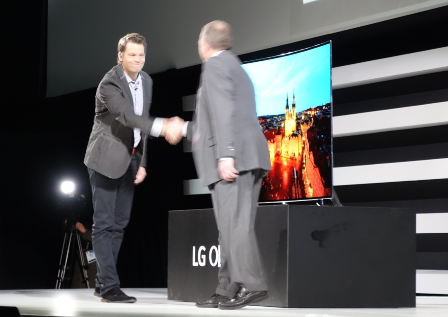 Netflix announcing the Recommended TV program at the LG press conference earlier today.