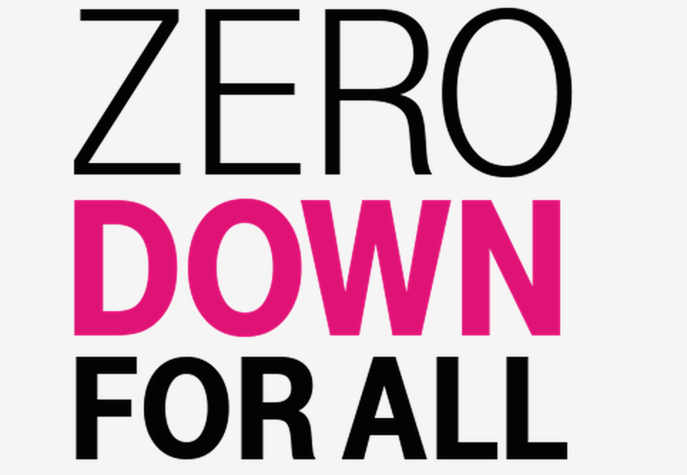 T-Mobile's "Zero Down For All" slogan should probably have an asterisk indicating that "For All" means "For everyone who has paid their T-Mobile bill for at least a year."