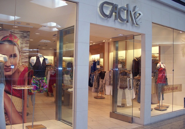 Women's retailer Cache joins the growing list of mall stores filing for bankruptcy or closing store.s 