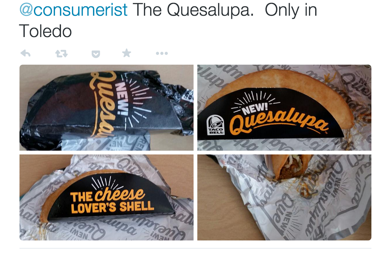 Twitter user @uscgmitch sent us these images of his Quesalupa back in Feb. 2015.