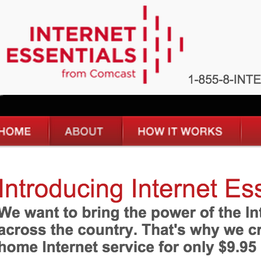 Comcast Doesn’t Want to Improve its ‘Internet Essentials’ Program for Low-Income Consumers