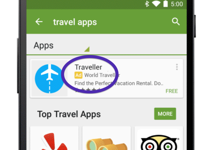 Google Play Search Results Will Now Feature Sponsored Ads