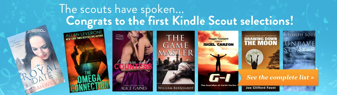 The first 10 books chosen through Amazon's Kindle Scout platform will released next week. 