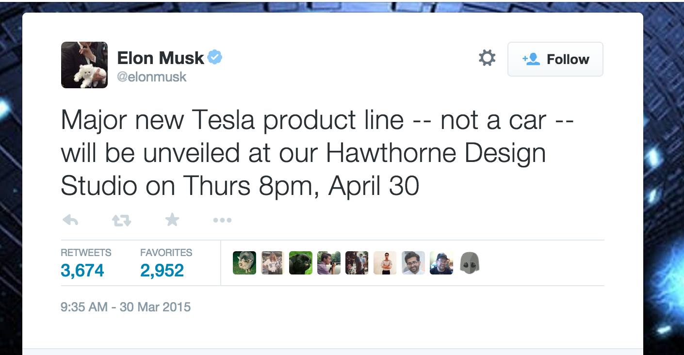 That Elon sure does know how to tease... (via Twitter)