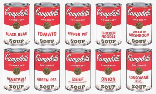 Andy-Warhol-Campbells-Soup-Cans1962