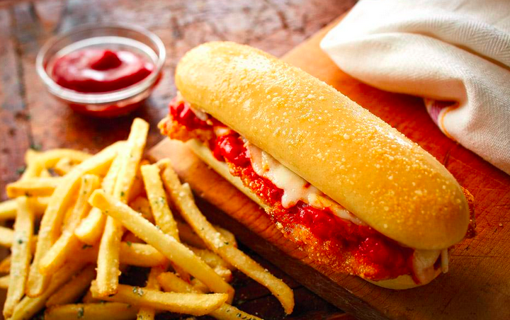 Would You Eat A Chicken Parmesan Breadstick Sandwich From Olive