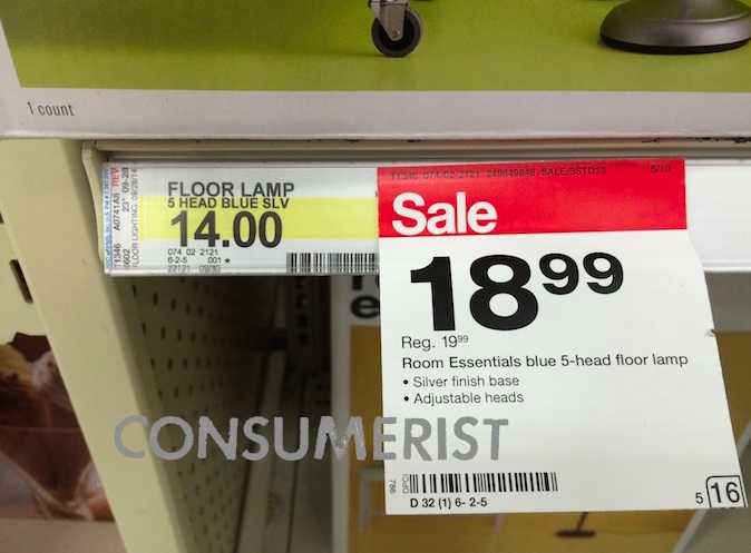 Reader Notices Target Math, Gets $4.99 Off Price Of Lamp