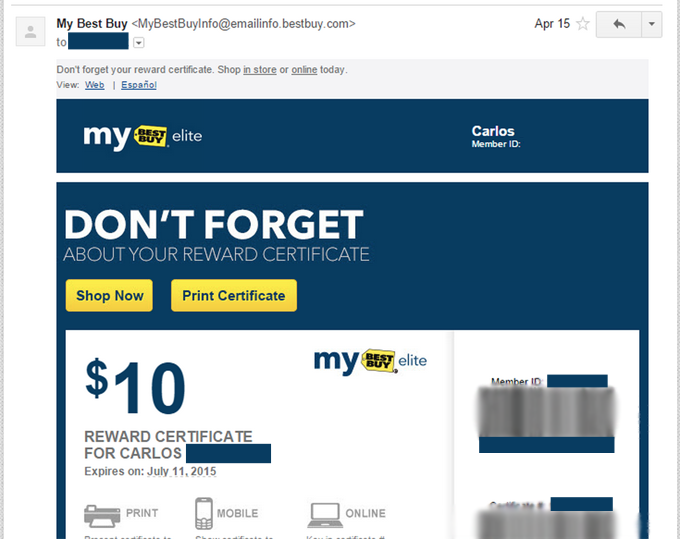 Best Buy Can’t Stop People From Using My E-mail Address