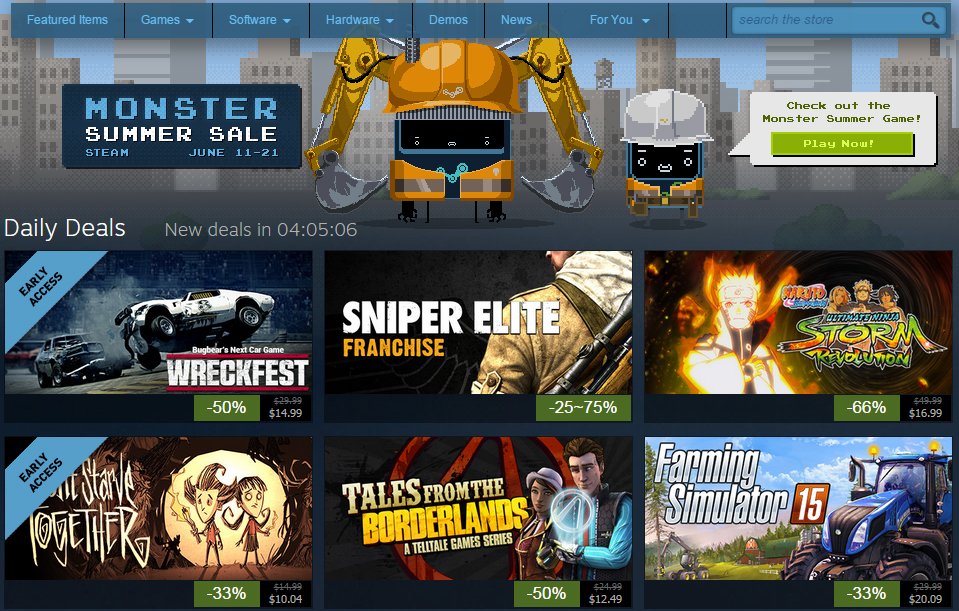 Steam Summer Sale Has Deep Video Game Discounts… And Pricing