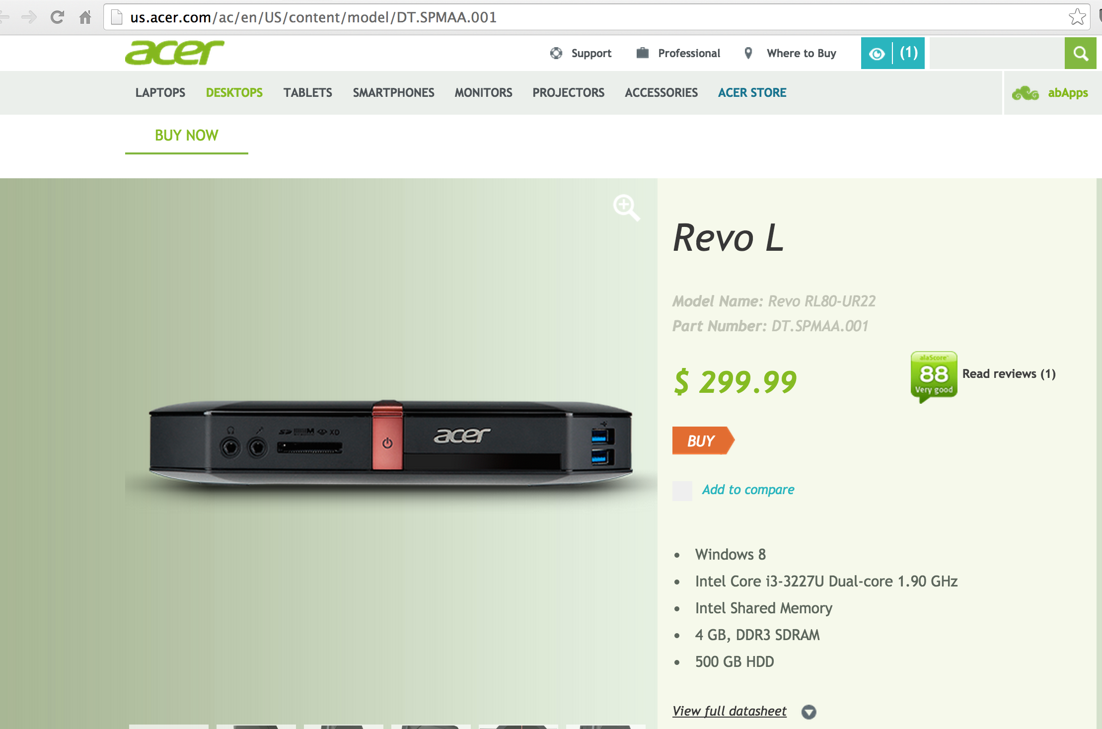 Acer Takes A Week To Fix $150 Pricing Error On Its Website