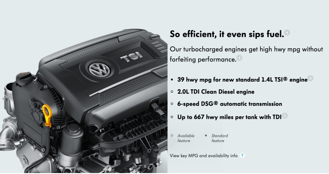 VW marketed the recalled cars as having "clean diesel" engines. Some believe this constitutes deceptive advertising on the part of the company.