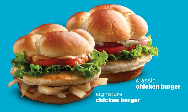 Tampa Bay-area McDonald's restaurants debuted a new chicken burger on Monday.