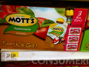 Target Charges $1 Extra If You Want Your Applesauce In A Bigger Box
