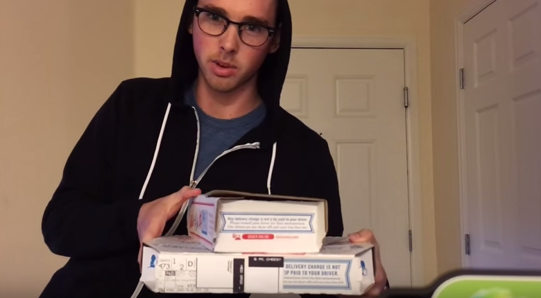 Engineer Brody Berson reprogrammed an Amazon Dash button to order pizza from Dominos.