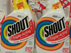 2 Ounces Quietly Shrink Rayed From Economy-Size Bottles Of Shout