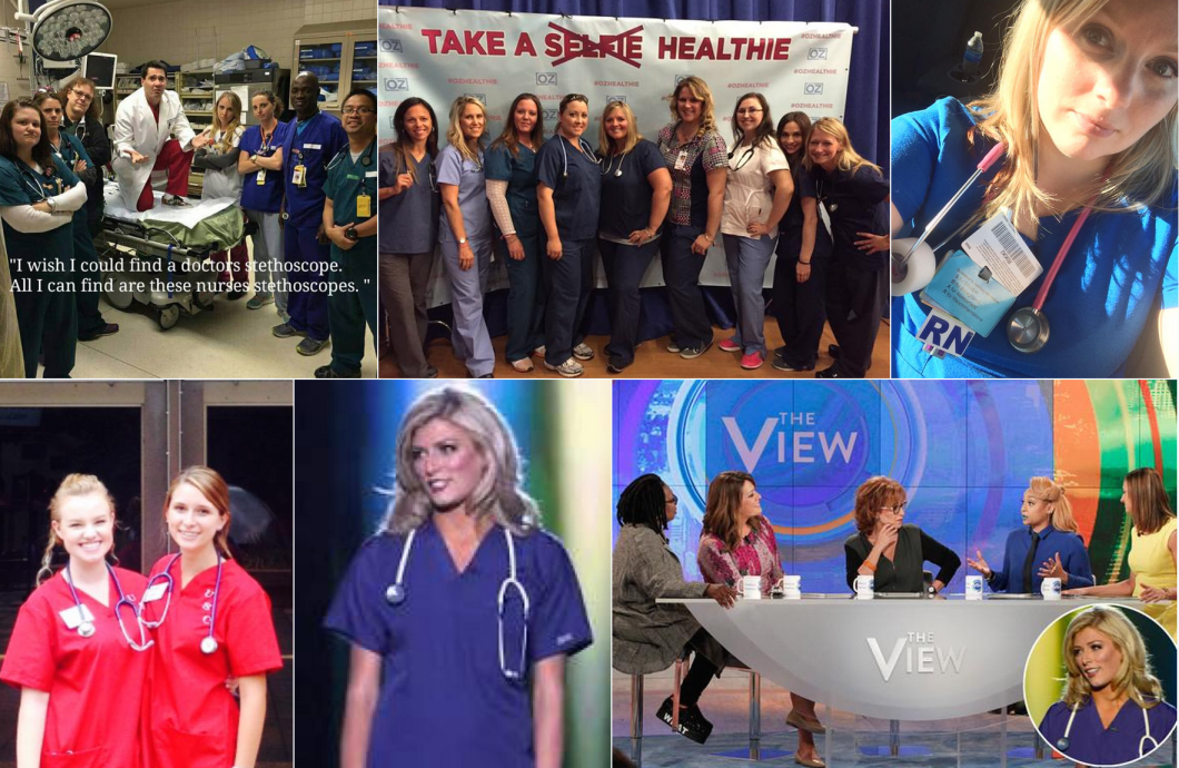 Just a small sampling of the photos posted to Twitter with the #nursesunite hashtag.
